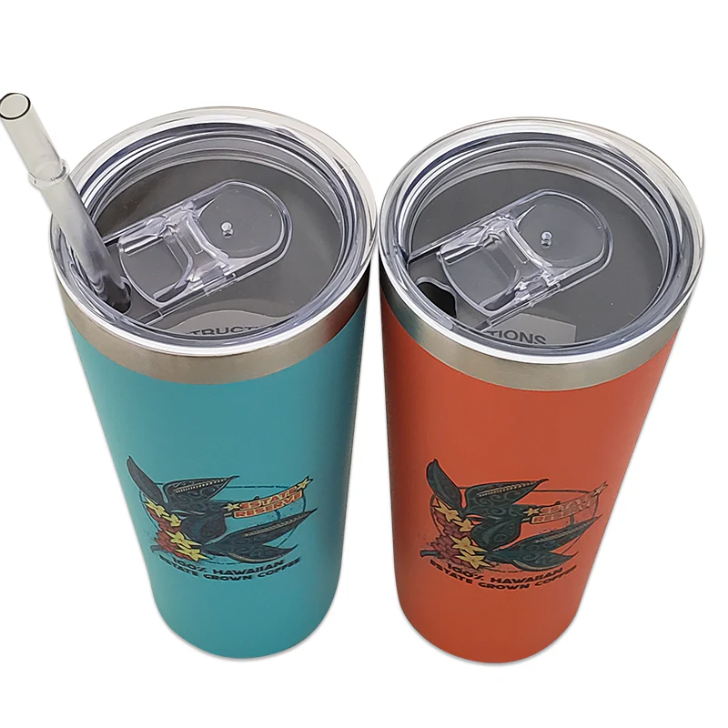 Kauai Coffee Stainless Steel Mug-Jason Kuehu Tribal Design - 16 oz - Image 4
