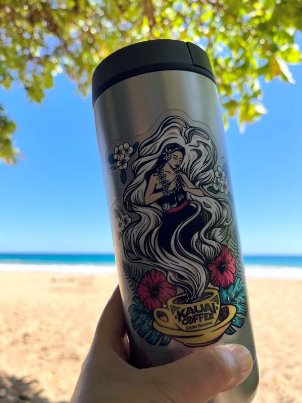 Kauai Coffee Hula Girl Sticker - Image 3